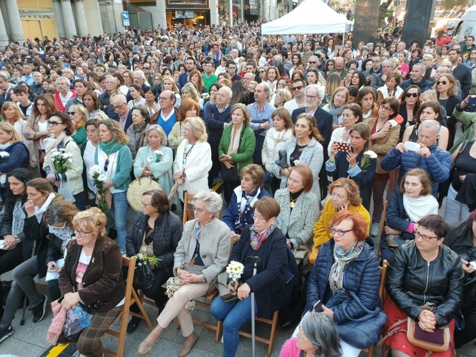 Cientos de personas acudieron a Porta do Sol para reclamar justicia