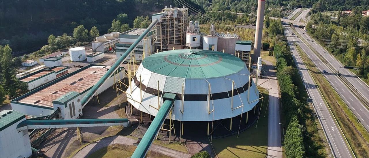 Central térmica de La Pereda y planta de captura de CO2 en Mieres. | CEDIDA A LNE