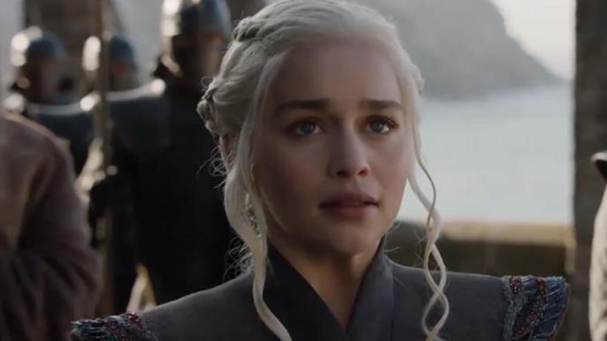 Daenerys en una escena de la séptima temporada.