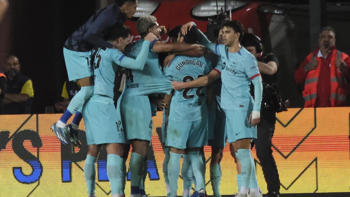 Joao Félix, en la celebración del gol de Gundogan.