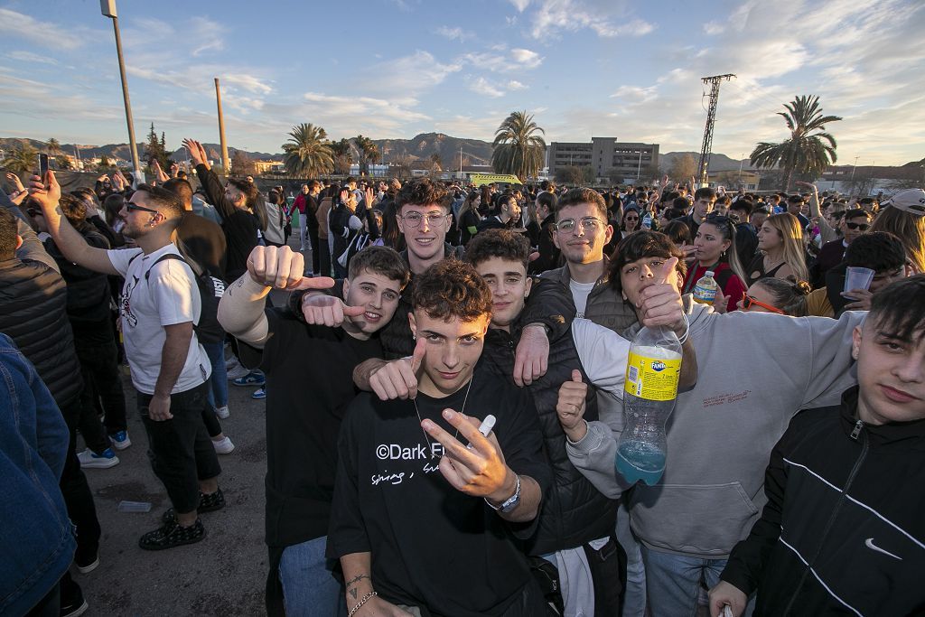 Las imágenes de la macrofiesta universitaria en La Fica (27/01/2023)