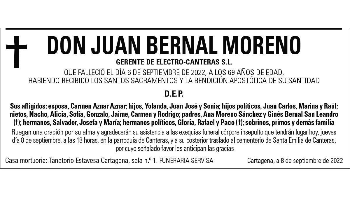 D. Juan Bernal Moreno