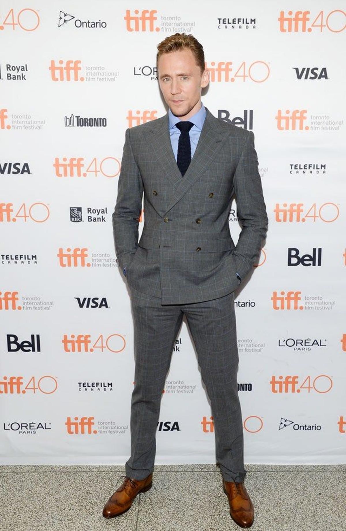Tom Hiddleston en la presentación de 'High rise' en el TIFF 2015