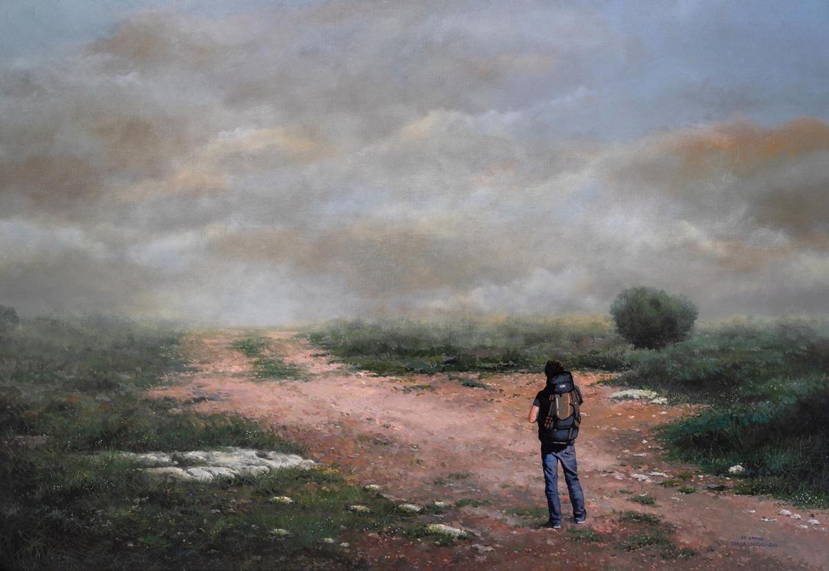 Pintura de Javier Lorenzo, &quot;Su camino&quot;