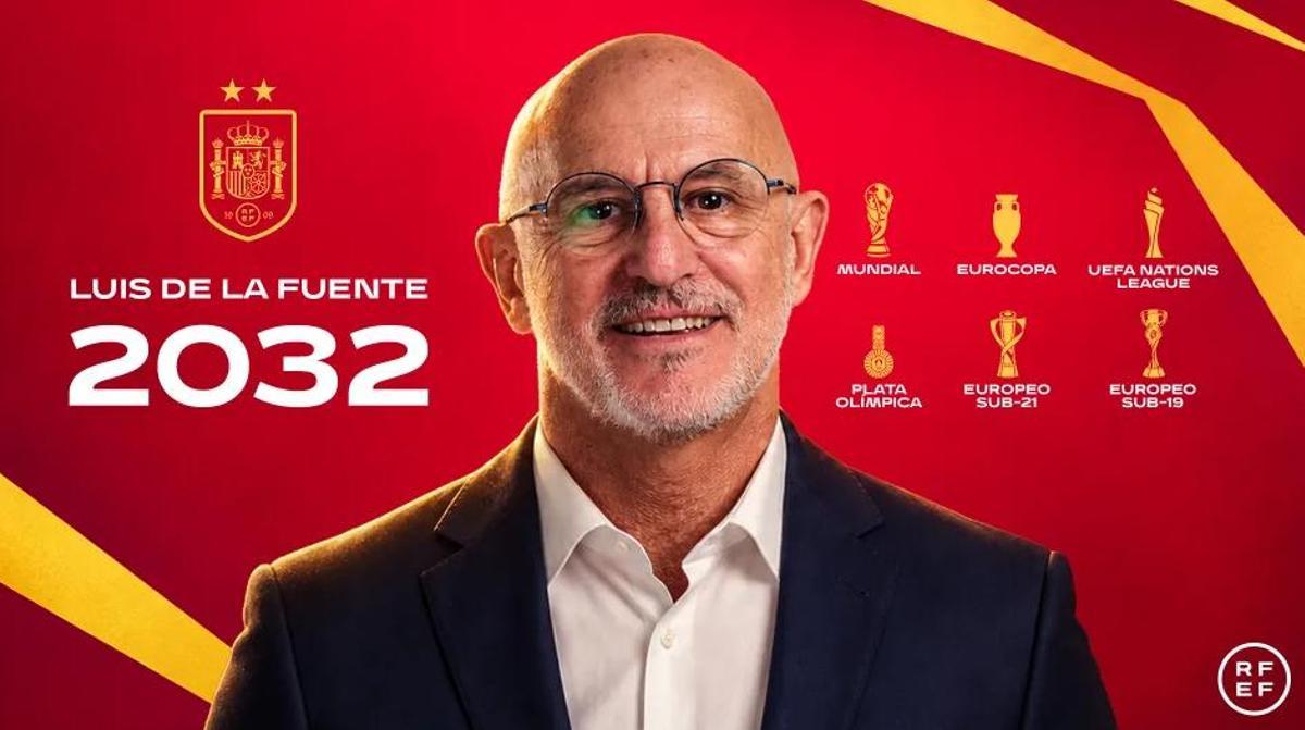Luis de la Fuente renova fins al 2032