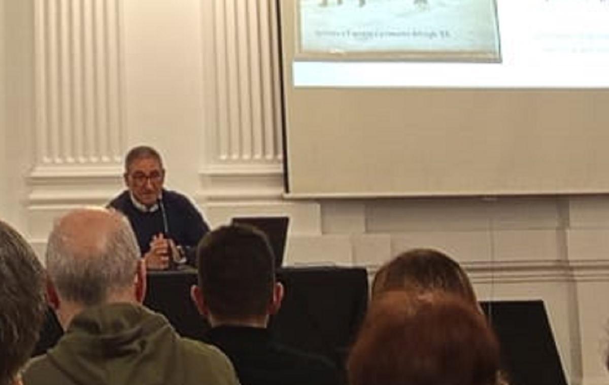 Rafael Pérez Borredà, en la conferencia.