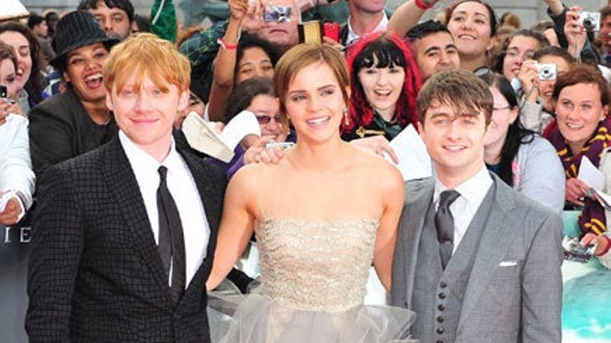 Rupert Grint, Emma Watson y Daniel Radcliffe