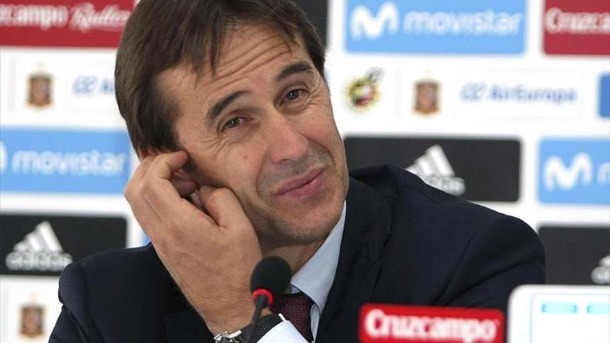 Lopetegui defiende a Piqué: «Se parte el alma por la selección»