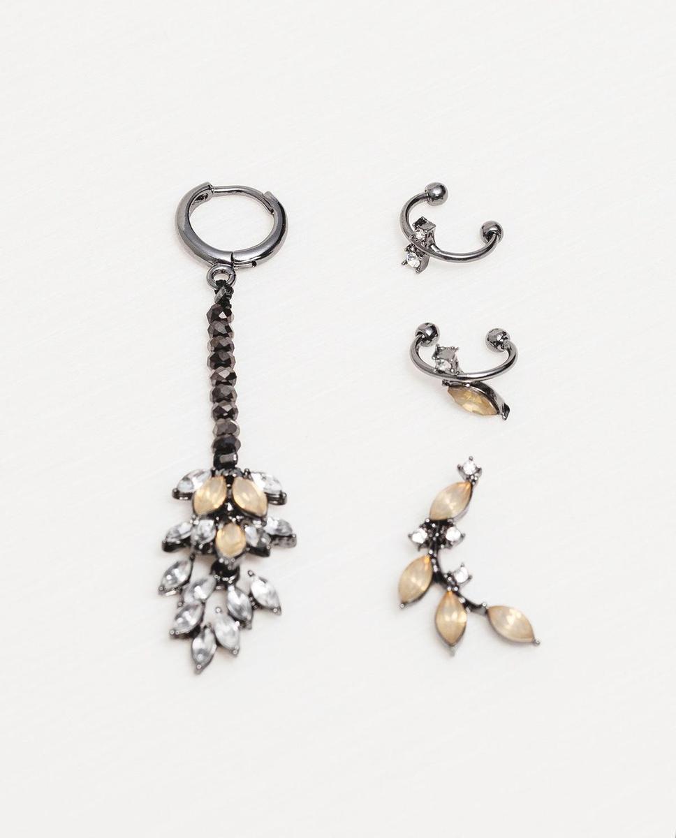 Pendientes de cristales de Zara (9,95€)