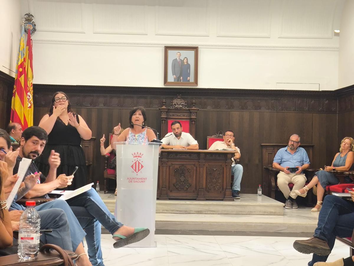 Maria José Vargas de IP en el pleno