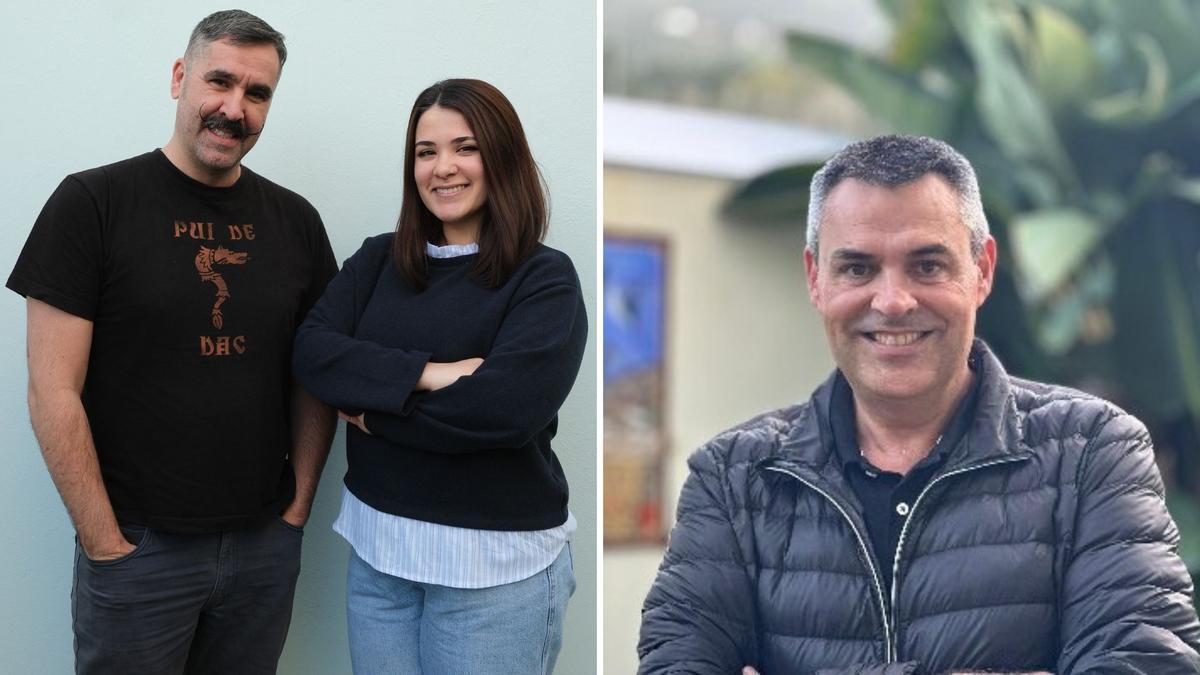 De izquierda a derecha, los investigadores Luis Alberto Henríquez, Elisa Hernández y Octavio Pérez.