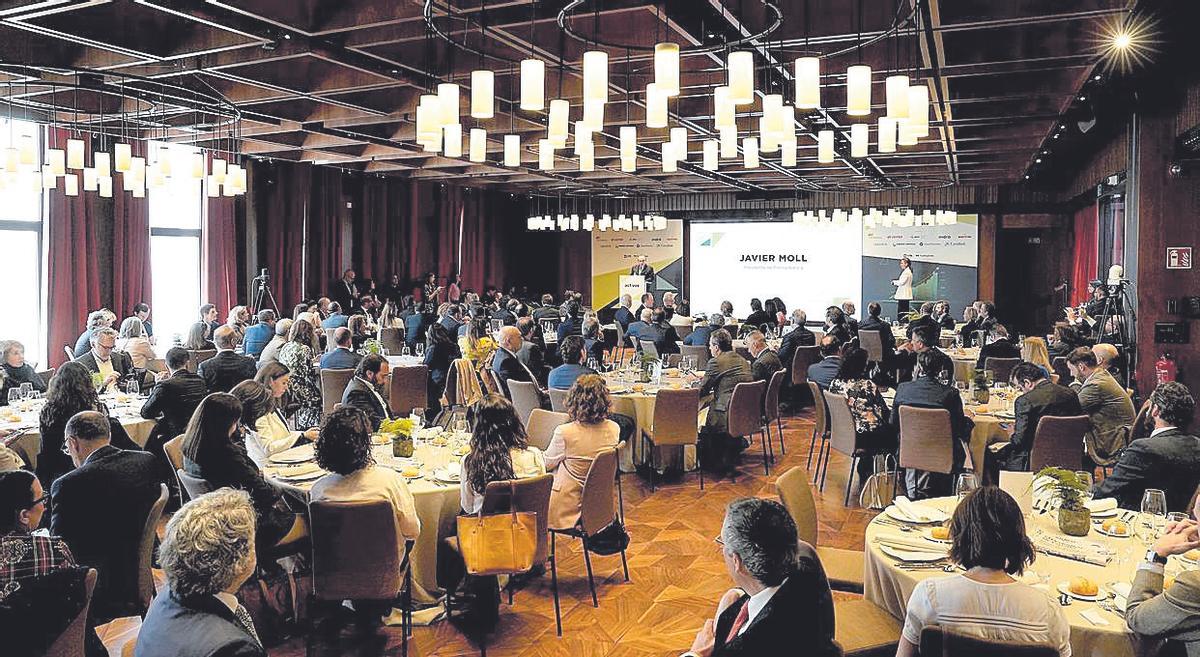 Javier Moll, presidente del grupo Prensa Ibérica, durante la presentación de ’activos’ en Madrid.