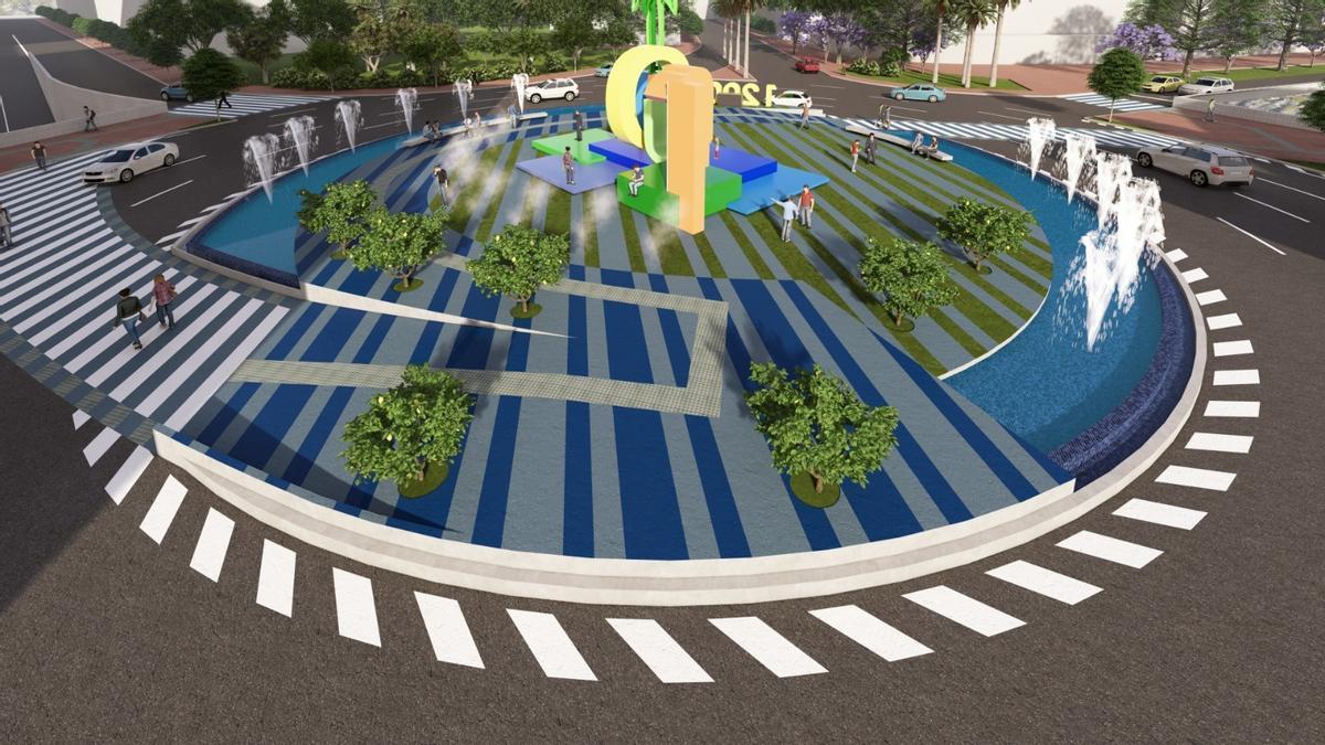 Recreación del proyecto ideado por los MUHER para la Plaza de La Opinión