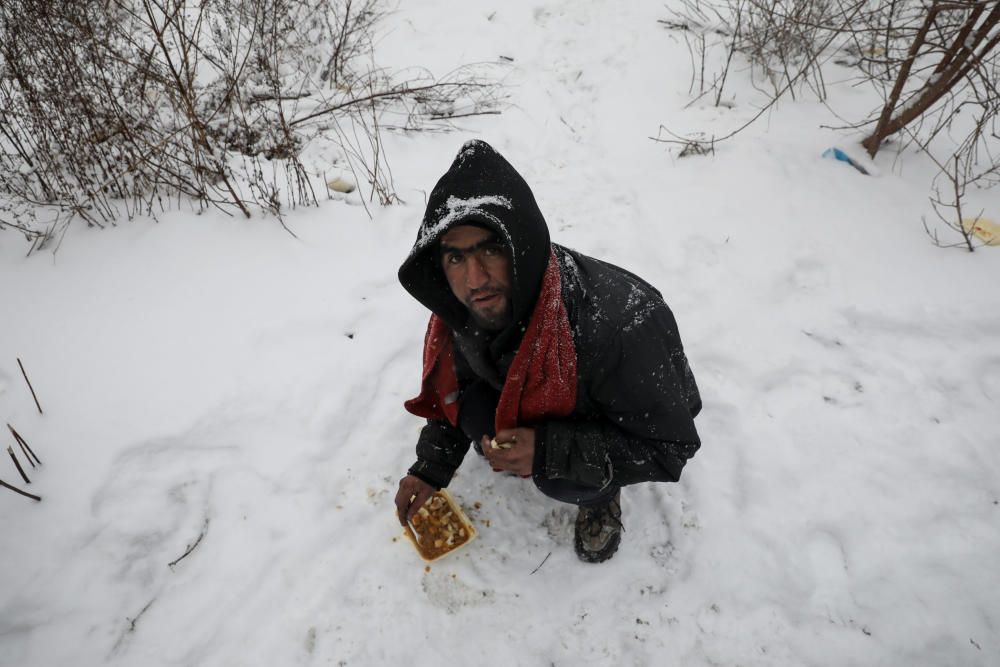 Inmigrantes, atrapados a menos 20 grados