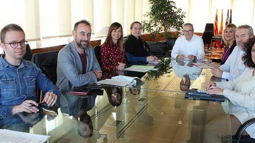 El Consell Executiu, reunido esta mañana.