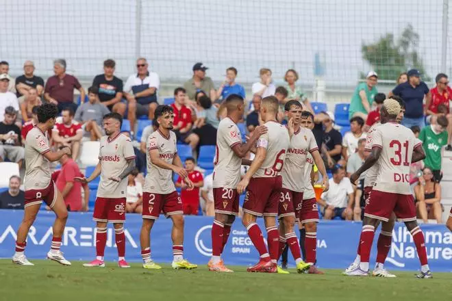Las mejores imágenes de la primera victoria de pretemporada del Real Murcia frente al Eldense