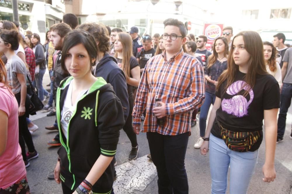 Manifestación en Murcia contra la Lomce