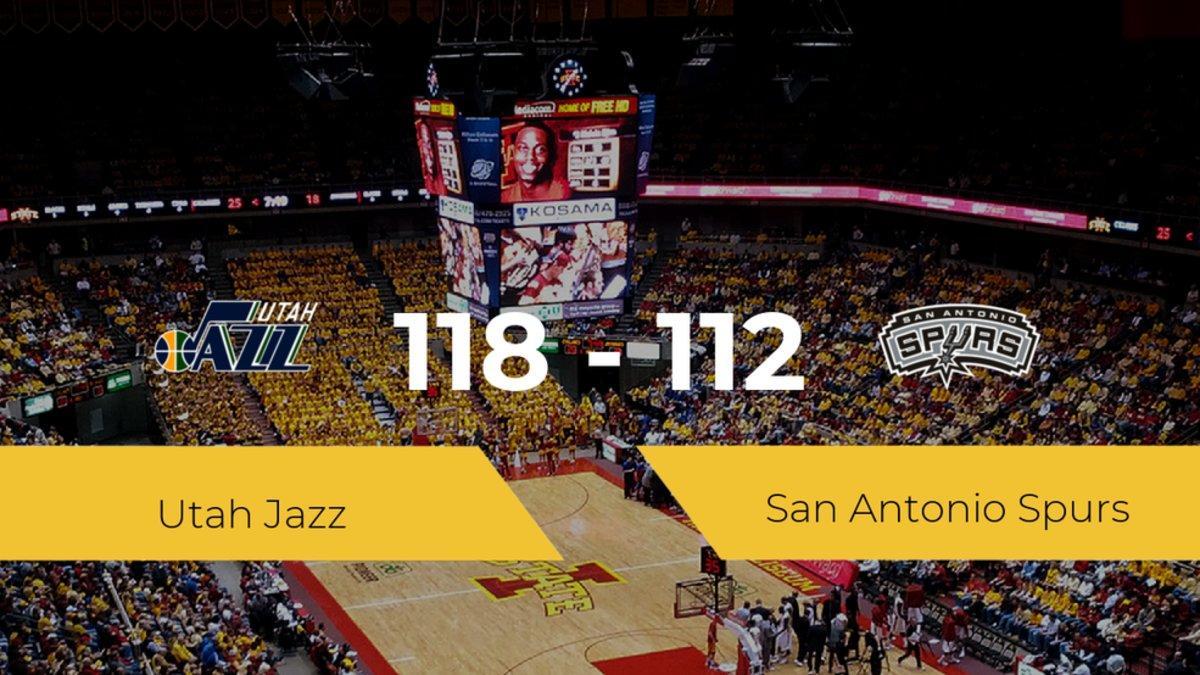 Utah Jazz logra vencer a San Antonio Spurs en el Hp Field House (118-112)