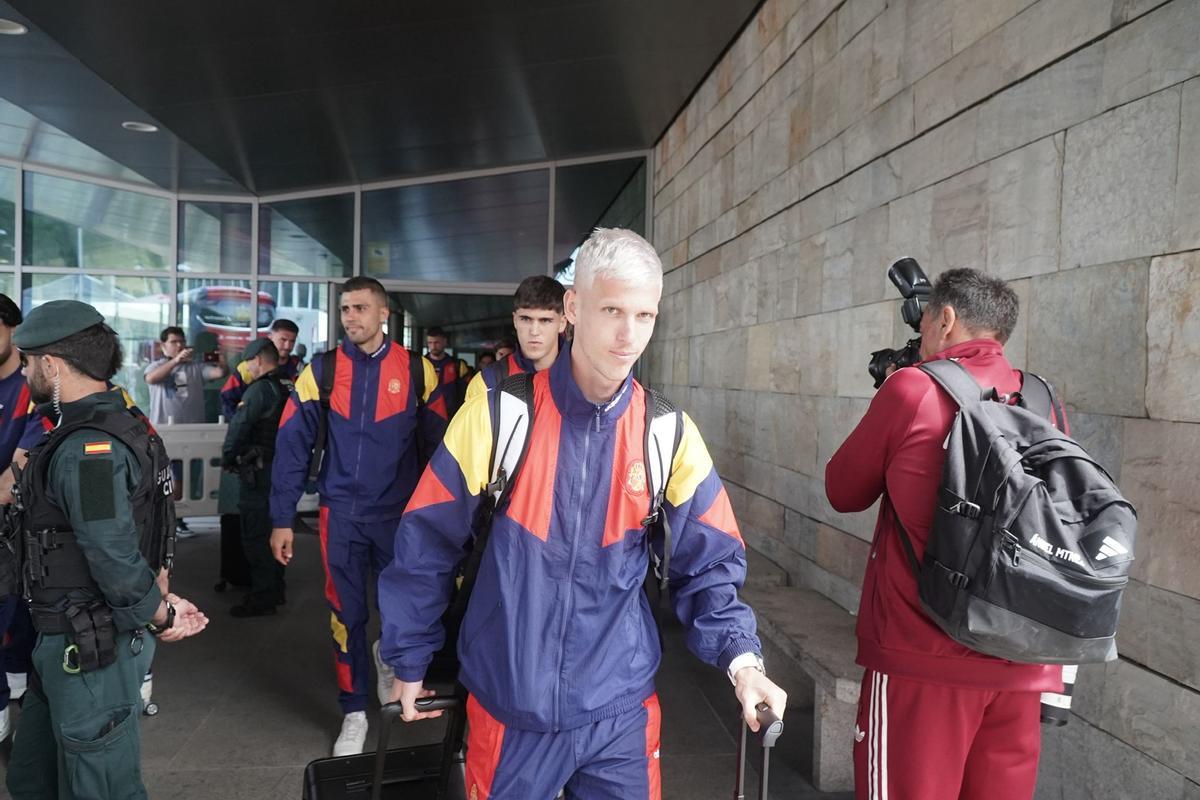 Llegada de la Selección Española a A Coruña Llegada de la Selección Española a A Coruña