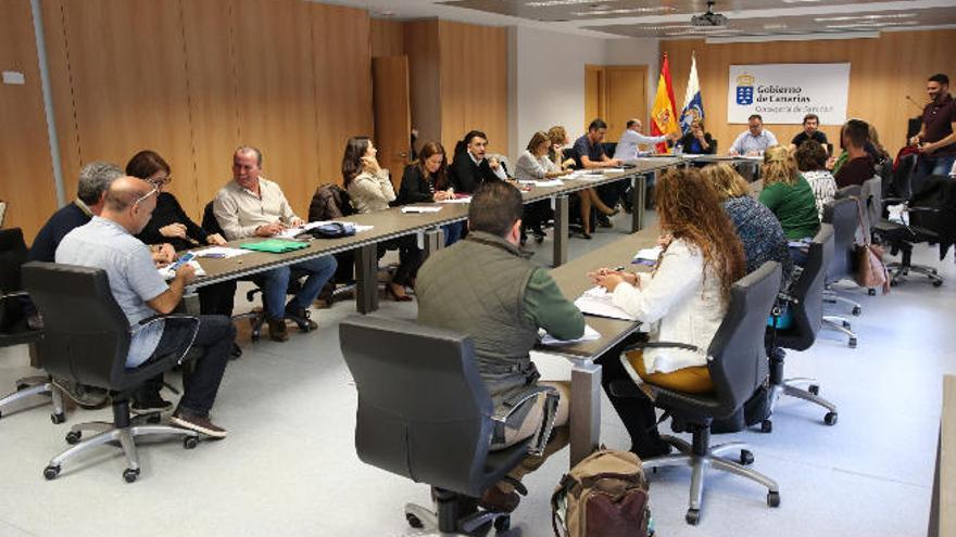 Reunión de la mesa sectorial celebrada ayer.