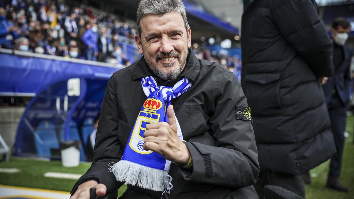 Juan Carlos Unzué, en el Tartiere en 2022