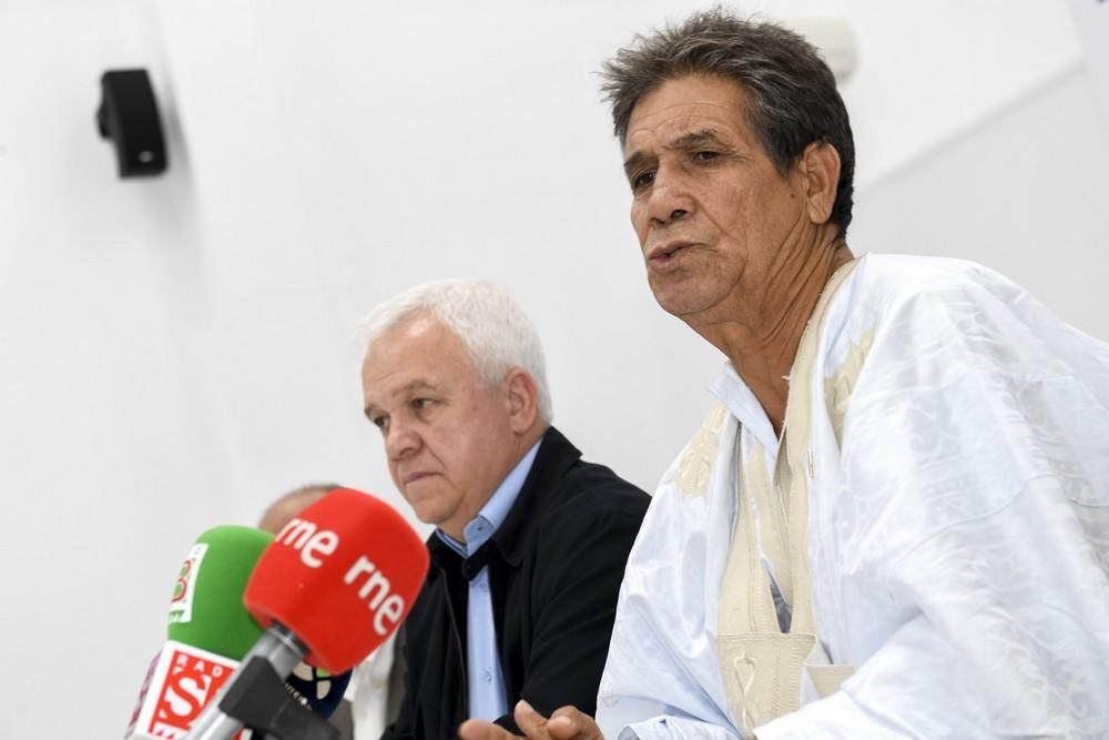 El ministro saharaui de las Zonas Ocupadas del Sáhara Occidental, Bachir Mustafá Sayed, en el Cabildo