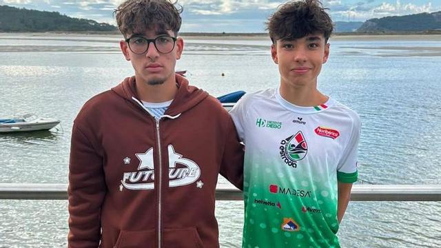 Nico y Leo, en una concentración gallega | CEDIDA
