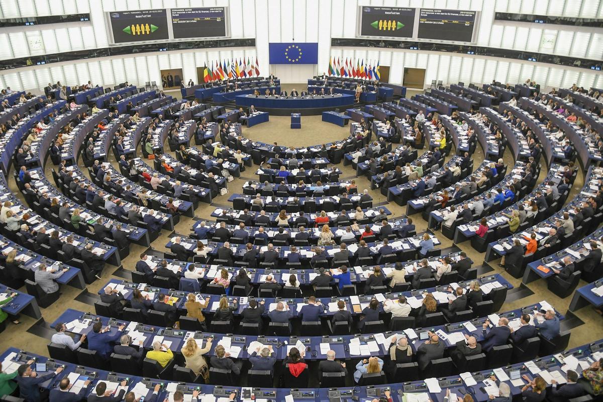 Interior del parlamento europeo