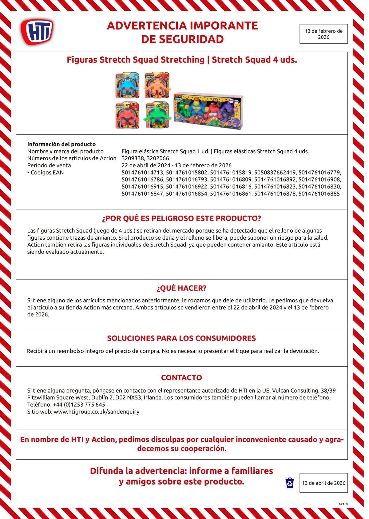 Advertencia de seguridad.