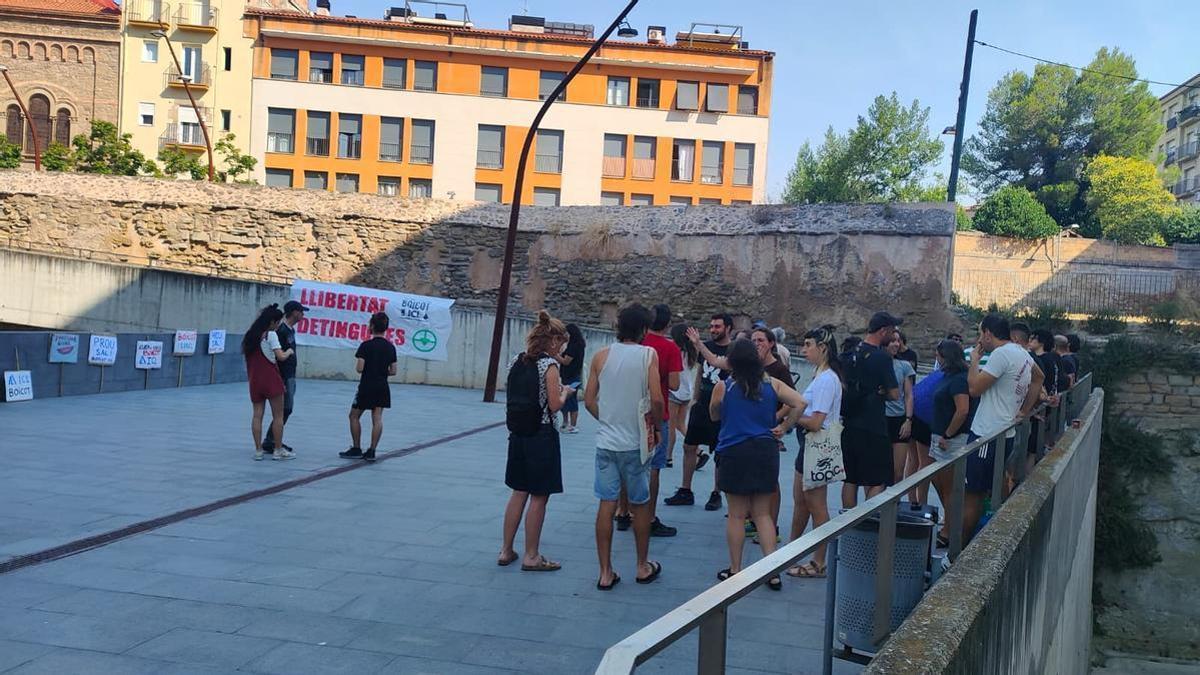 Sortida del jutjat de Manresa dels detinguts