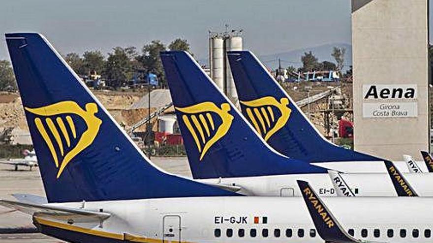 Avions de l&#039;aerolínia irlandesa a l&#039;aeroport Girona-Costa Brava