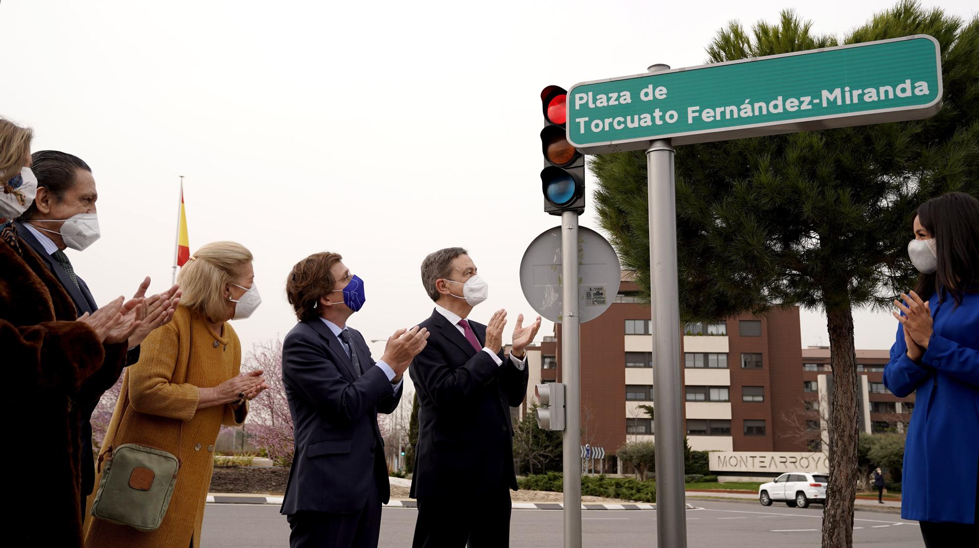 Homenaje en Madrid a Torcuato Fernández-Miranda con la concesión de una plaza en Fuencarral