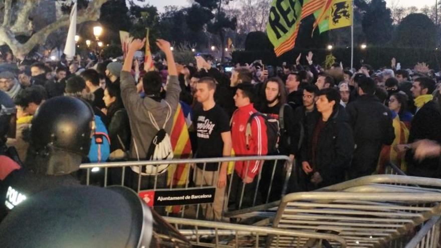 Un moment de la manifestació.