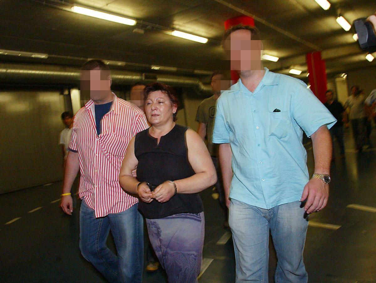 Remedios Sánchez, en su detención en 2006.