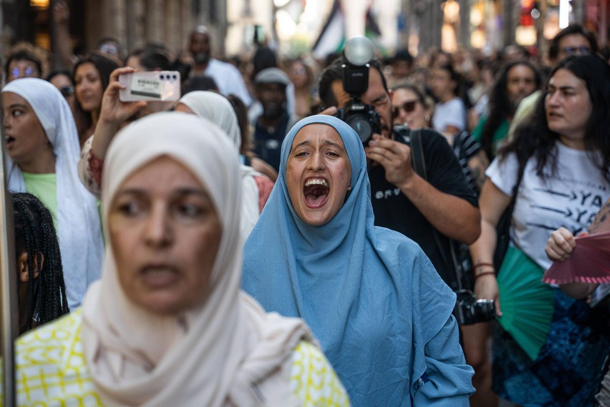 Gran manifestación antiracista en Barcelona
