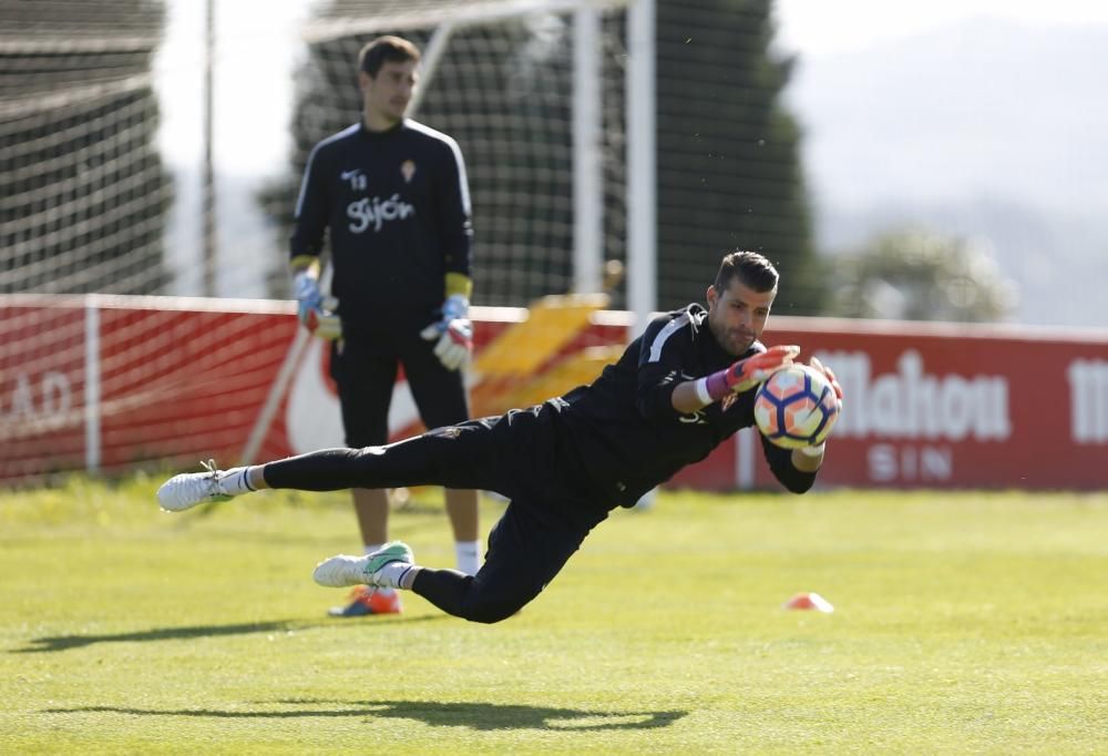 Entrenamiento del Sporting 19/04/2017