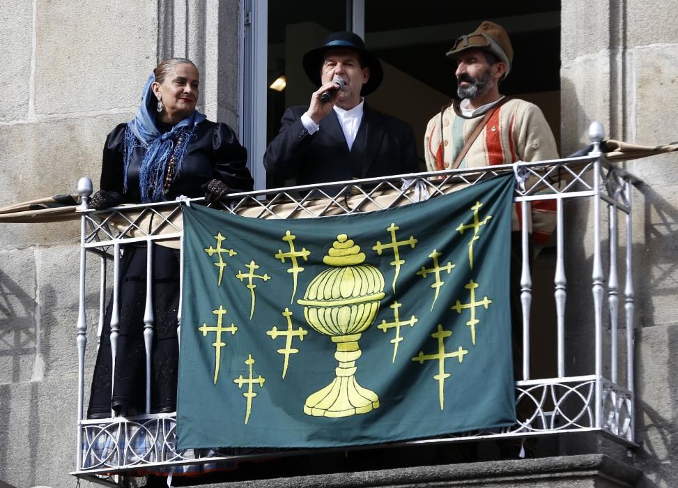 El casco vello acoge la recreación de la gesta histórica ocurrida en 1809 ante un valeroso público que desafió a la persistente lluvia y el viento