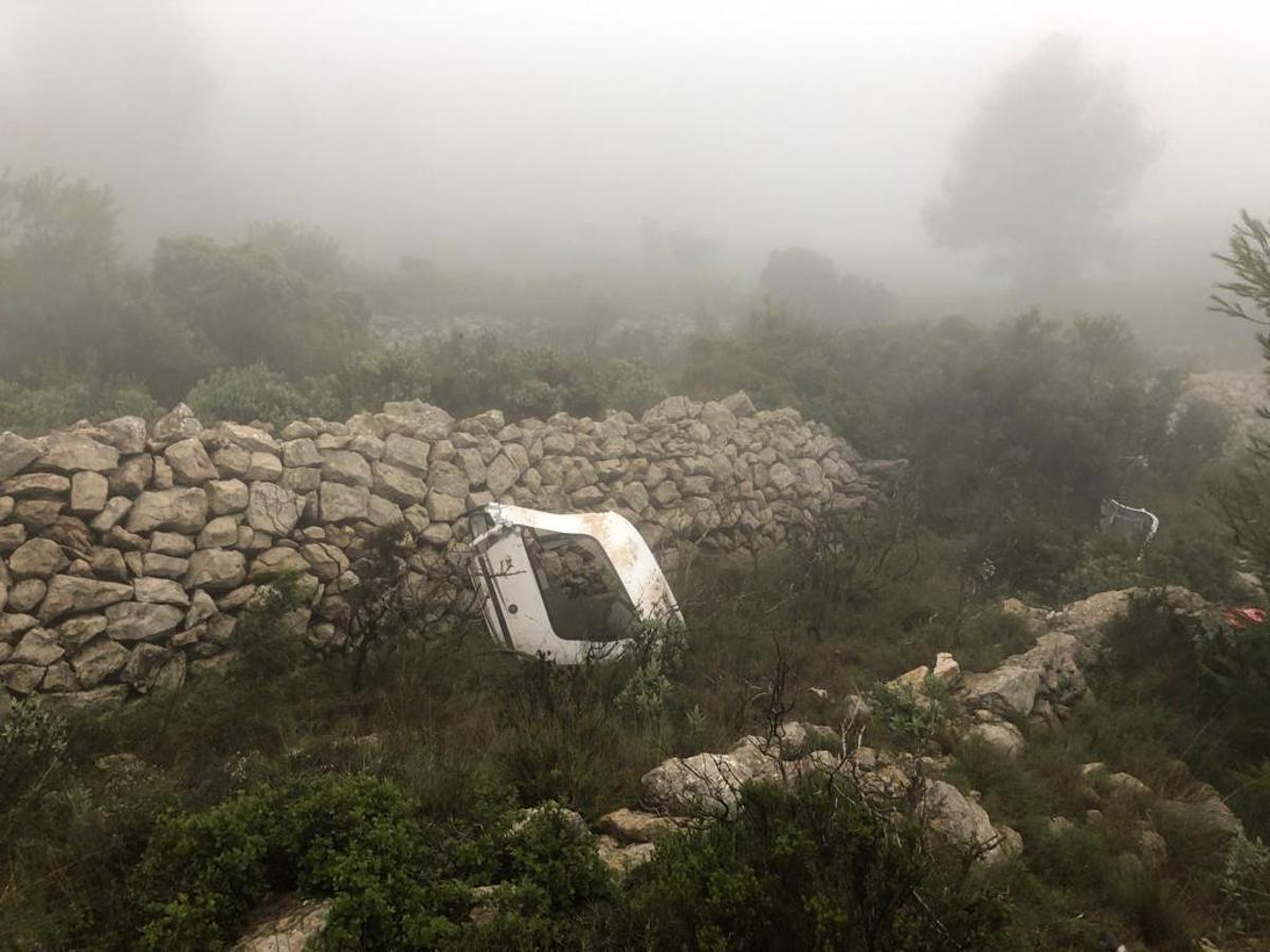 Dos fallecidos al estrellarse una avioneta en Pedreguer