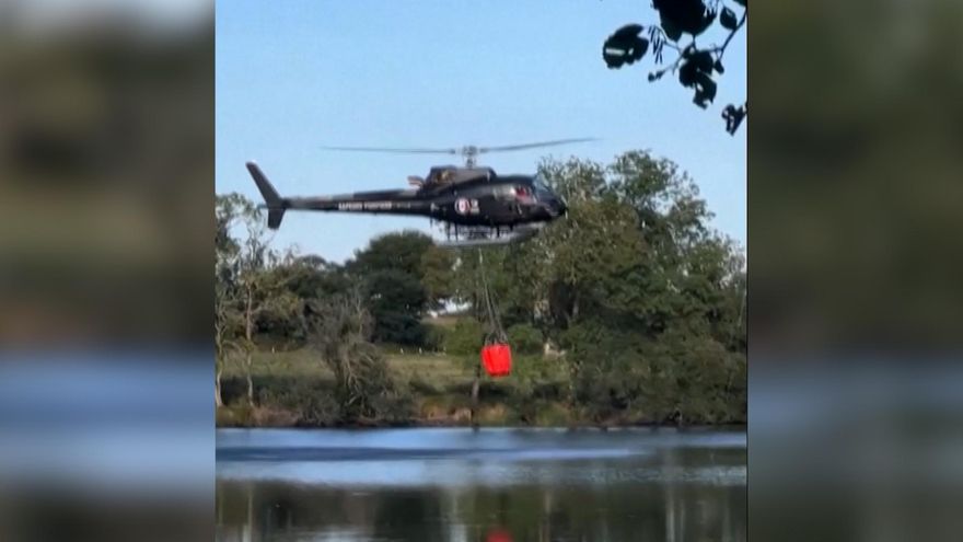 Un helicóptero de bomberos francés se estrella cuando cargaba agua