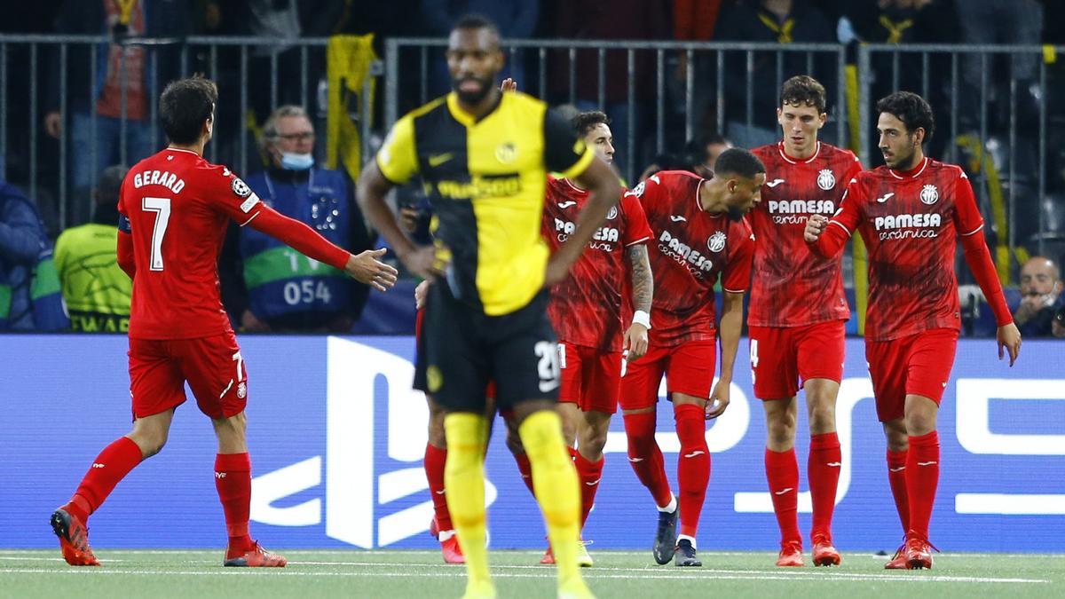 Celebrando un gol en Berna