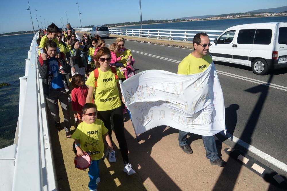 Protesta educación A Illa