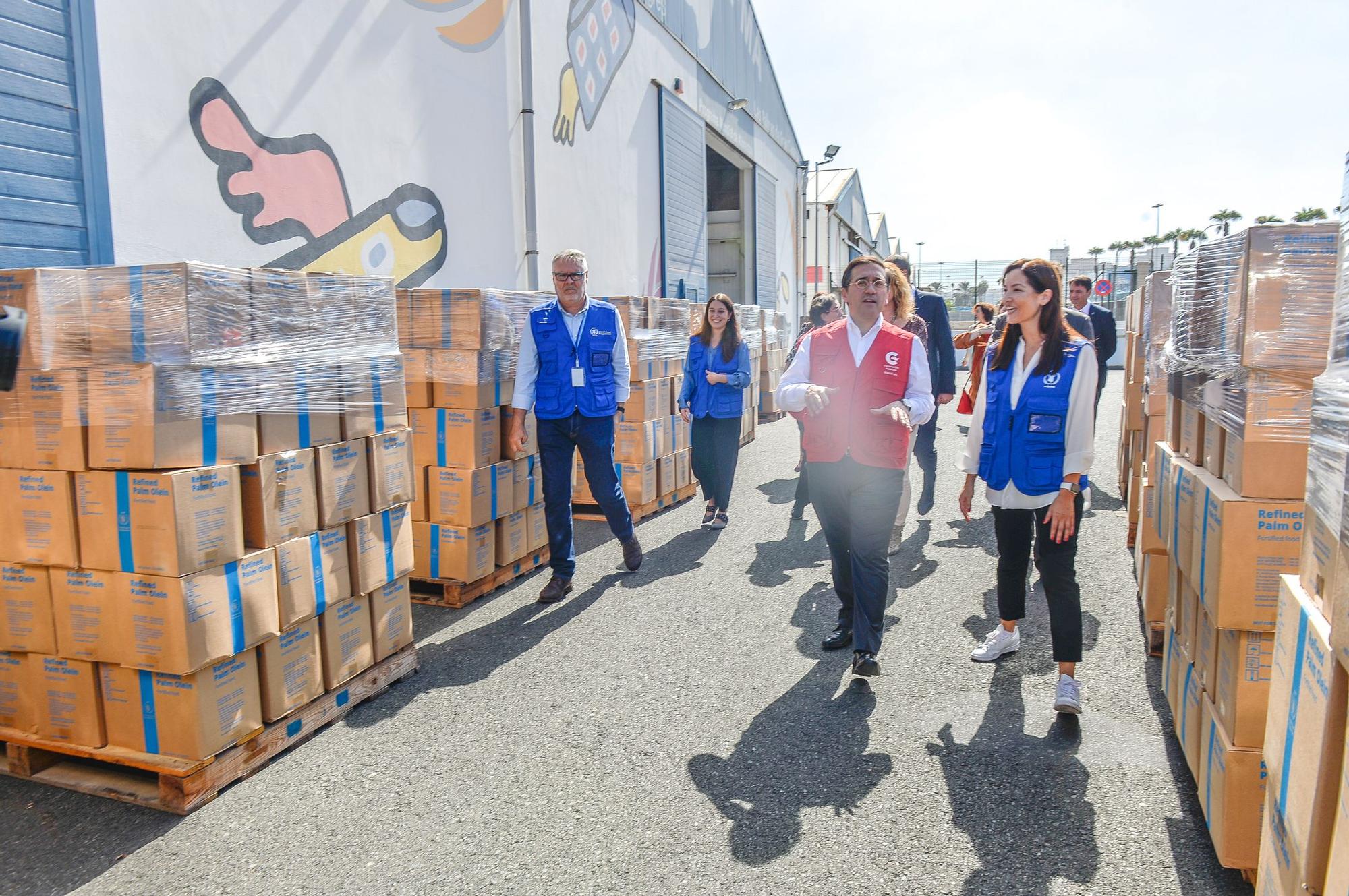 Visita de José Manuel Albares a la sede del Programa Mundial de Alimentos