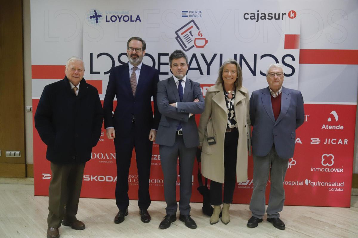 José Cosano, Adolfo Molina, Rafael Romero, Isabel Albás y Juan Ojeda
