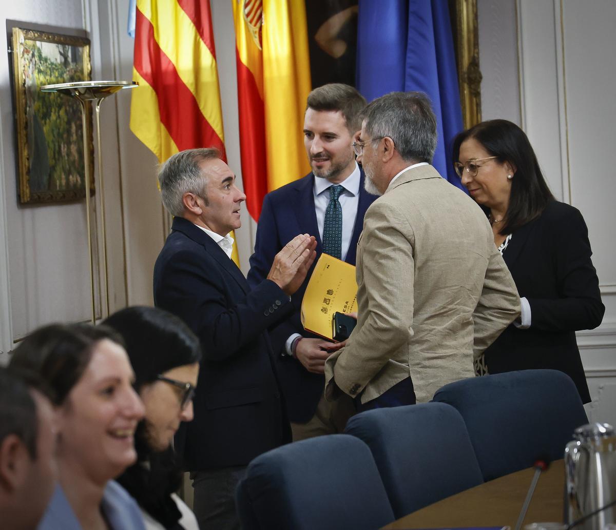 Barrachina, Castelló, Soler y Massó, en la Junta de Síndics