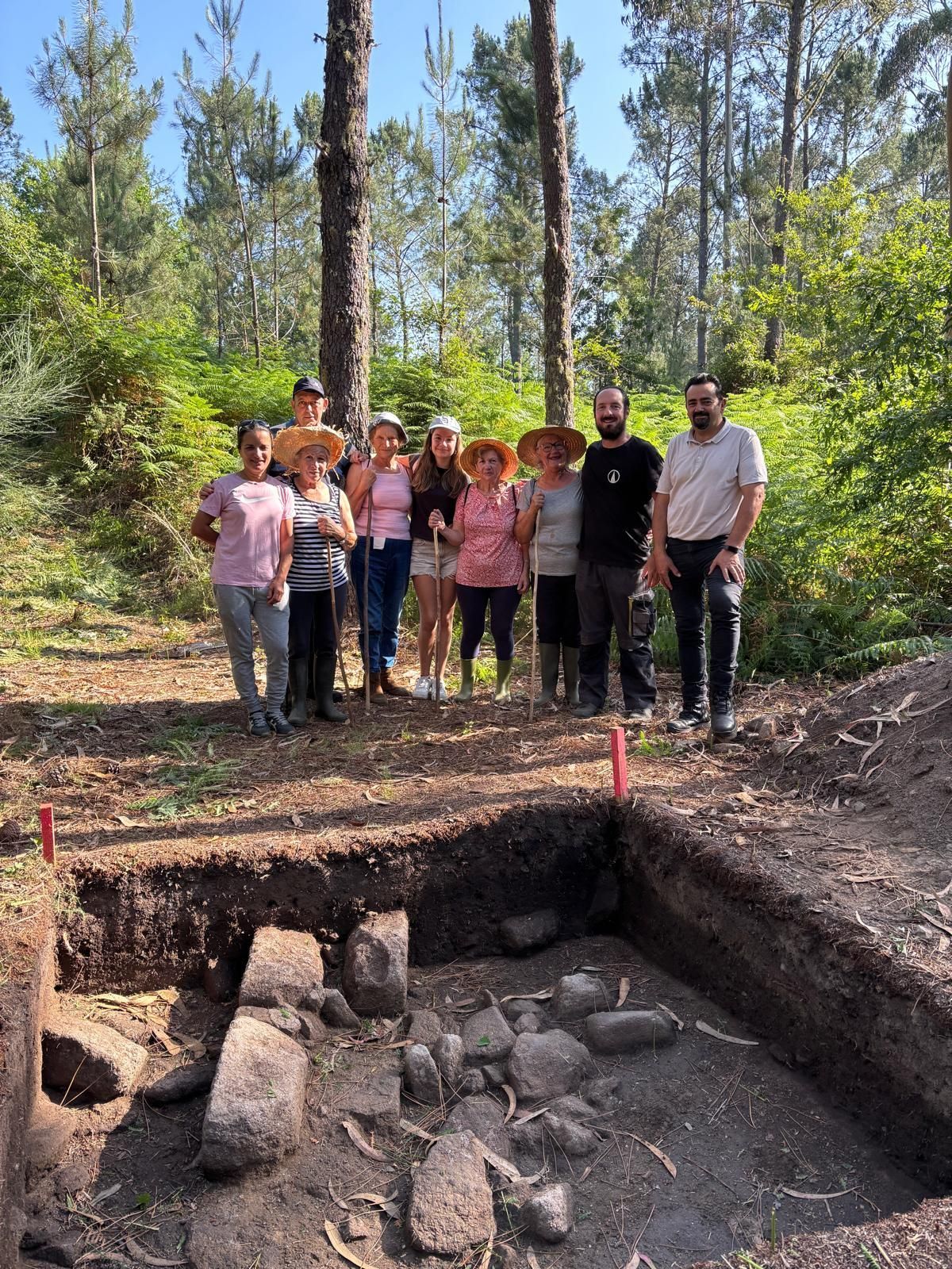 Área de Chan de Vilariño en la que fueron localizados los restos arqueológicos.