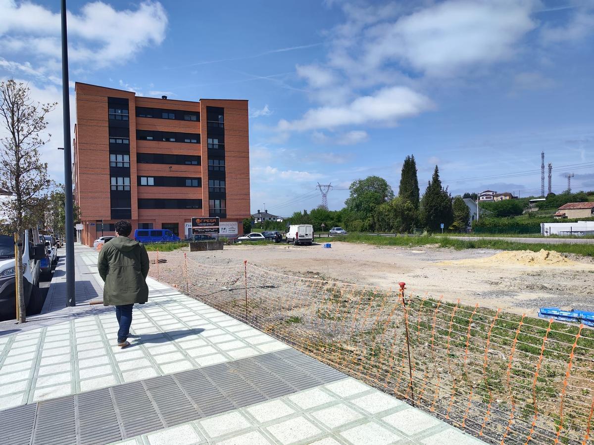 La parcela donde se van a construir las nuevas viviendas.