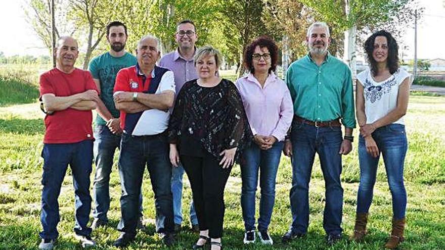 Miembros de la candidatura de IU por Villaralbo.