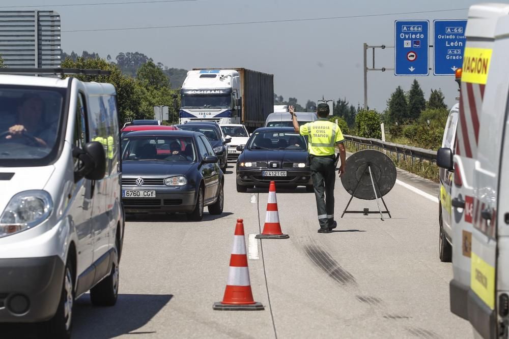 ACCIDENTE EN LA A 68 A LA ALTURA DE PARQUE PRINCIPADO