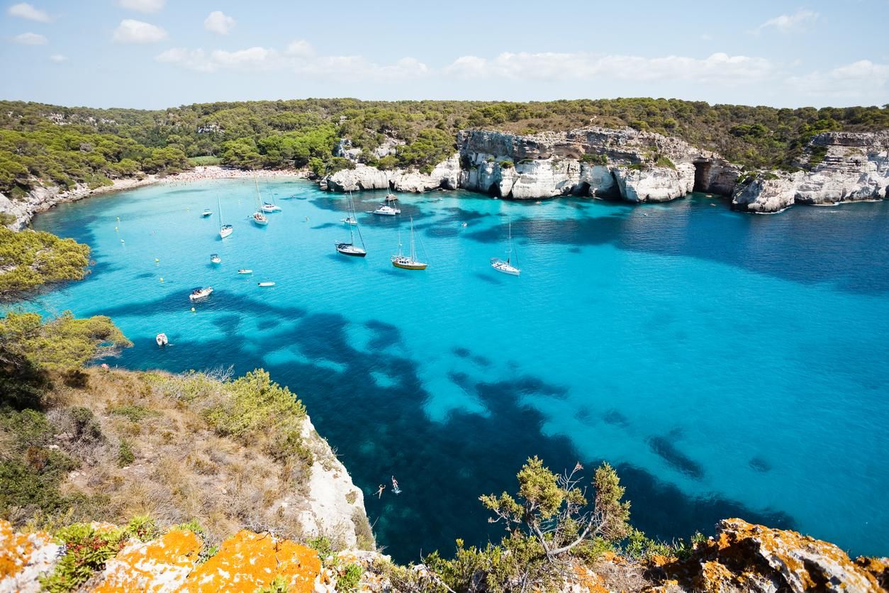 Cala Macarella, en Menorca.