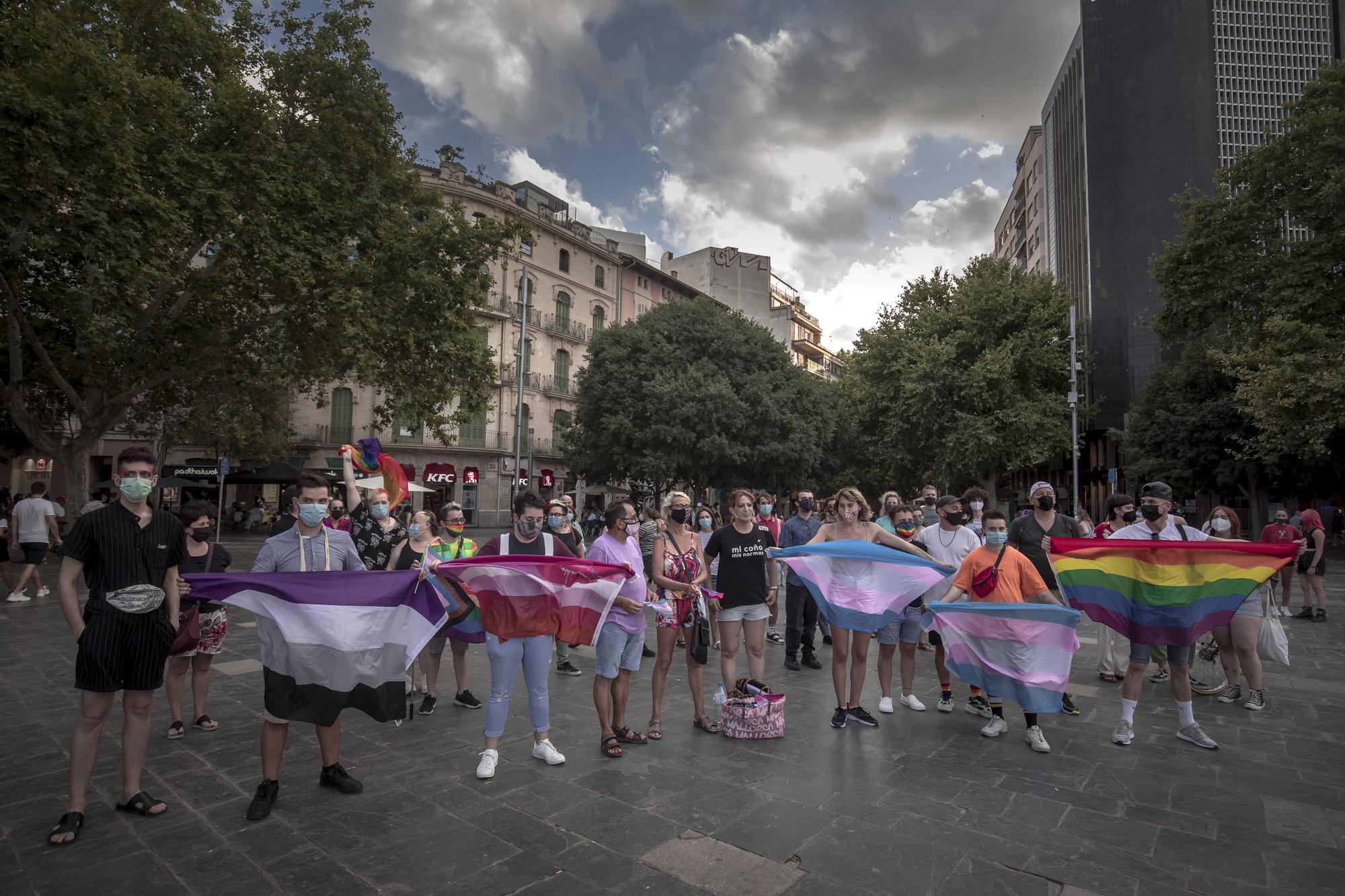 Manifestación LGTBI en Palma: «Sufrimos agresiones cada día»